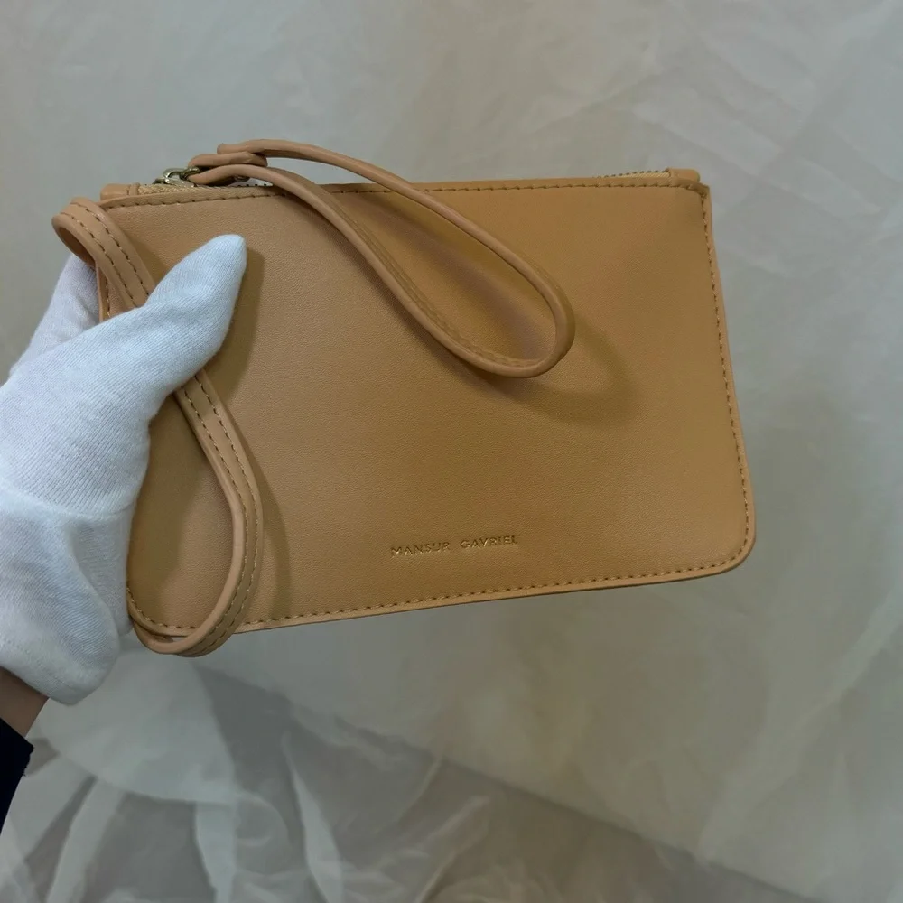 Mansur Gavriel Leather Clutch Pouch Wallet Wristlet